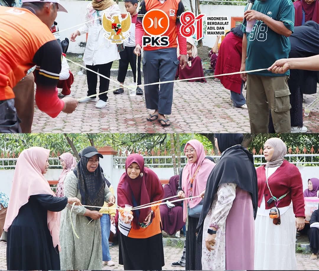 Semarak HUT ke-81 RI, DPD PKS Asahan Warnai Hari Kemerdekaan dengan Aneka Lomba